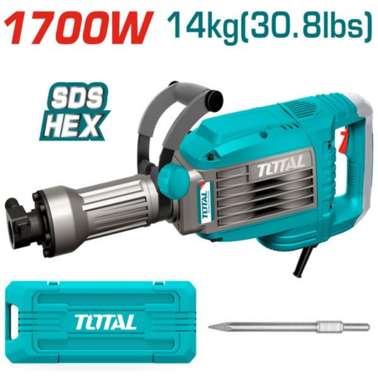 TOTAL 220V Breaker Demolition 14kg 1700W 50J – TH217068