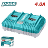 TOTAL 20V Charger 2 Port 4AH – TCLI2034