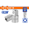 Wadfow Socket adapter 1/2" (F) x 3/4" (M) - WSC9212