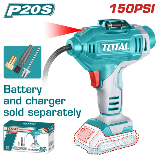 LITHIUM-ION AUTO AIR COMPRESSOR 20V 150PSI  TOTAL - TACLI2018