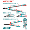 TOTAL Tools 4-Piece garden shears set - THT1593401