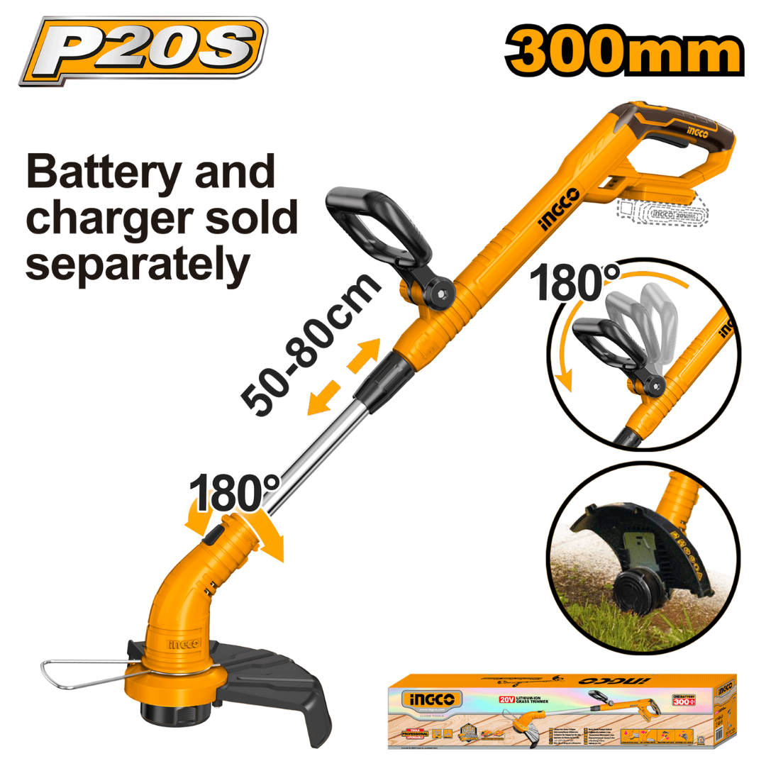 Ingco 20V Lithium-Ion Grass Trimmer Solo