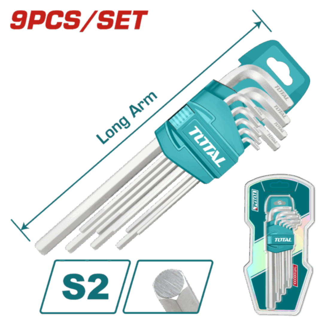 Total Allen Key Set 1.5.8 9Pc Ls-THT106191