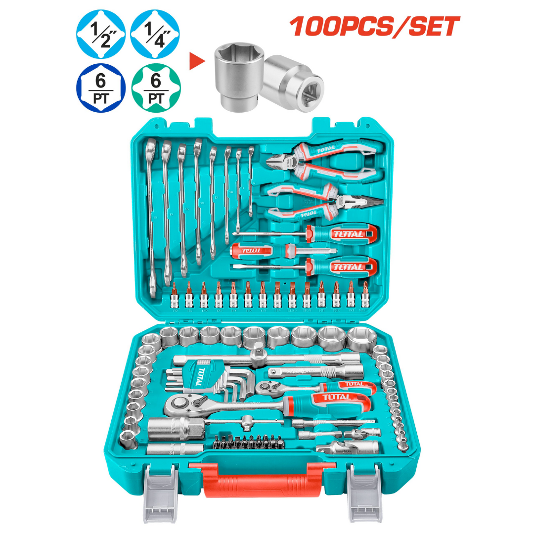 100 PC TOOL SET IN BLOW MOULD TOTAL THKTHP21006