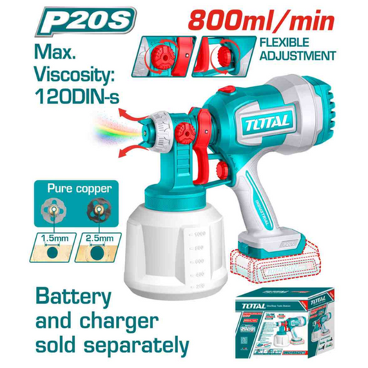 Cordless spray gun 800ml/min SOLO