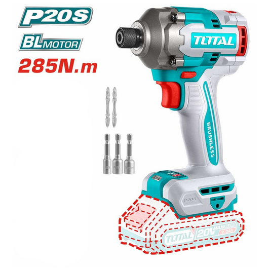 TOTAL 20V Impact Driver 285nm SOLO - TIRLI2028