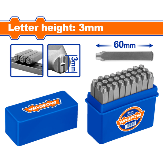 Wadfow Piece Letter punch 3 mm