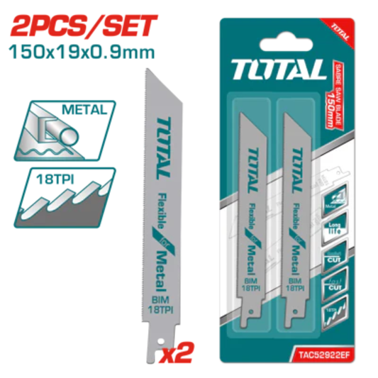 Reciprocating saw blades for metal total