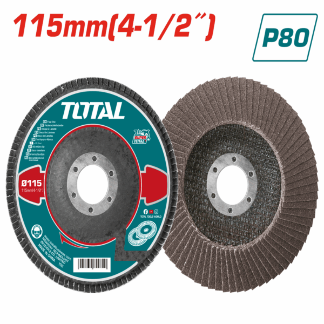 Total Sanding disc 4 1/2" flap 80