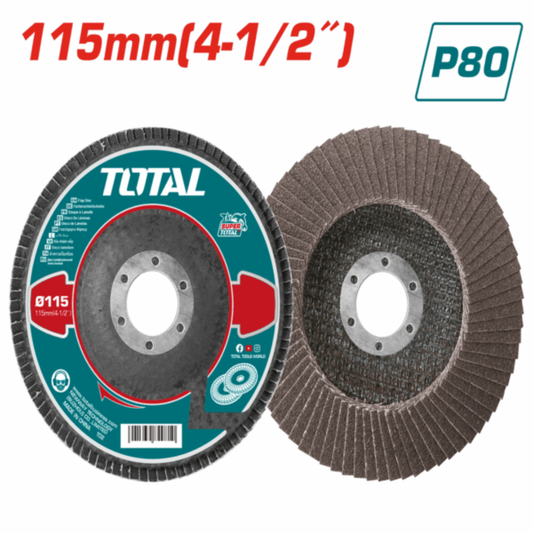Total Sanding disc 4 1/2" flap 80