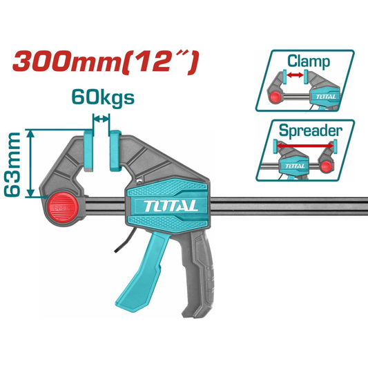 QUICK BAR CLAMP 12" TOTAL