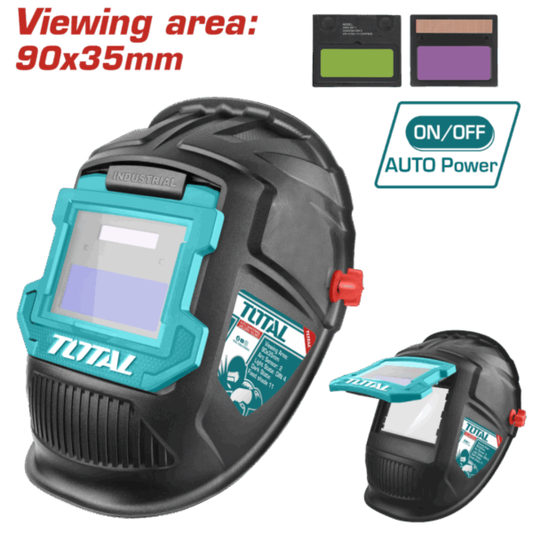 AUTO DARKENING WELDING HELMET 90×35MM TOTAL - TSP9309