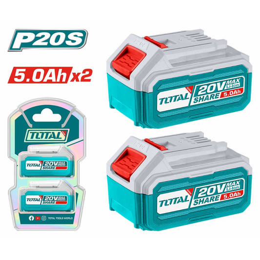 Total 5.0Ah P20S Lithium-Ion battery kit x2