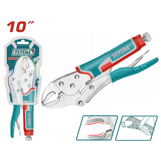 TOTAL 250MM/10" VICE GRIP Curved Jaw - THT191003