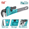 TOTAL 350MM/14" PIPE WRENCH - CAST BODY - THT171146