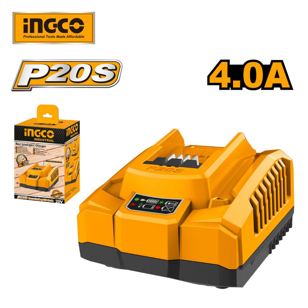 Ingco 20V P20S Fast Charger 4A