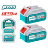 Total 5.0Ah P20S Lithium-Ion battery kit x2 - TOSLI240464