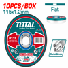 115MMX1.2MM CUTTING DISC FOR METAL - 10PCS TOTAL - TAC2211155