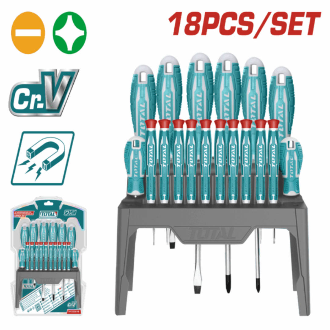 TOTAL 18PC SCREWDRIVER AND PRECISION SET
