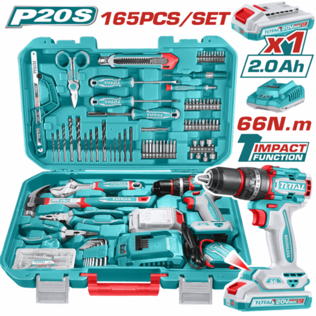 TOTAL Tool Set 165PC – THKTHP11652 – Wheelquip Tools
