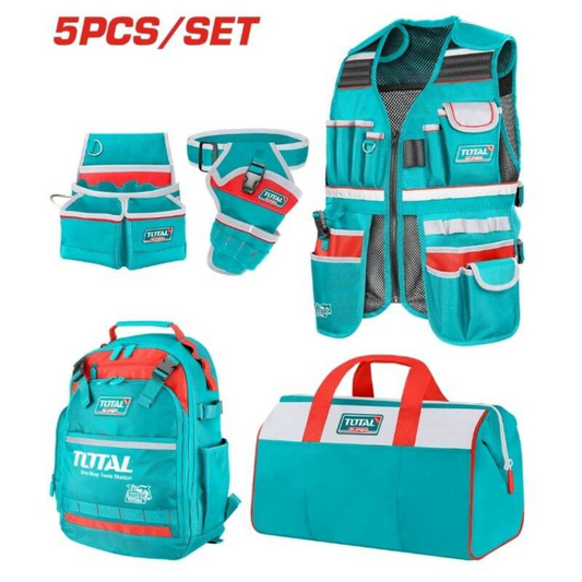TOTAL 5 PCS TOOLS BAG SET