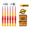 Ingco 6 Pieces insulated  precision screwdriver set - HKIPSD0601