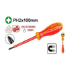Ingco Insulated screwdriver PH2 x 100mm - HISD81PH2100