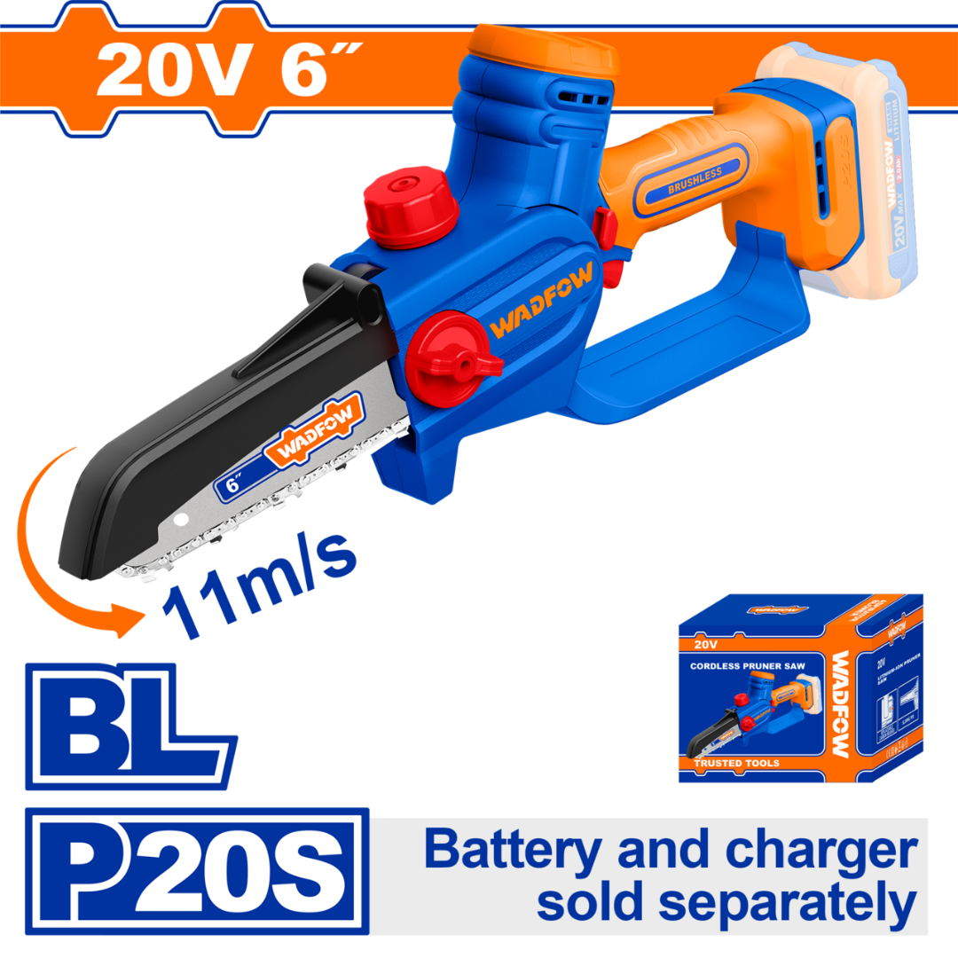 Wadfow Lithium-ion Cordless pruner saw 6" - WCLP560