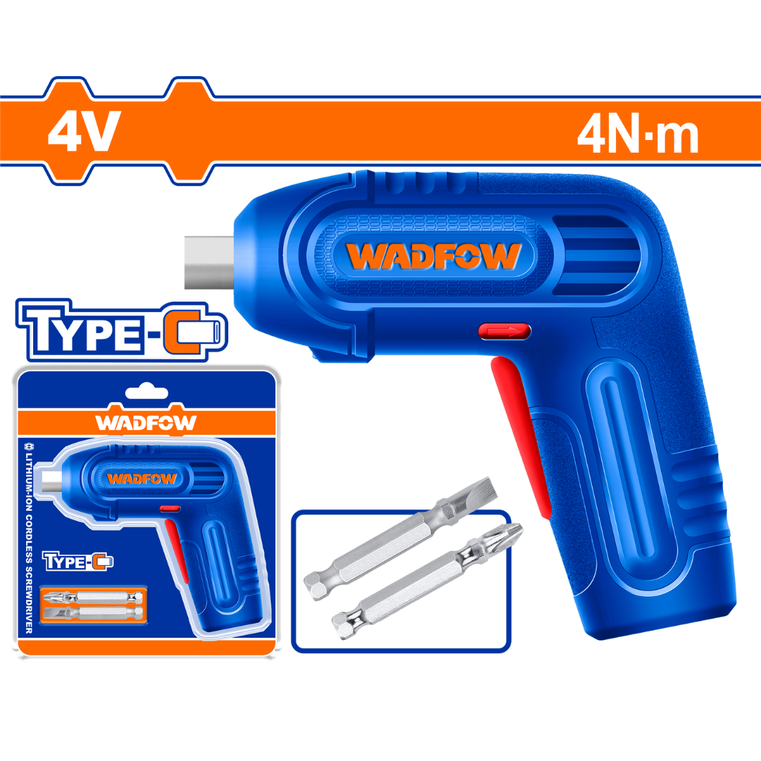 Wadfow Lithium-Ion cordless screwdriver 4nm - WCV4628