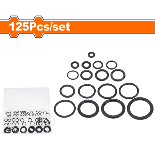 Wadfow 125 Piece O-ring  assortment kit - WJQ1B01