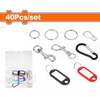 Wadfow 40 Piece key ring  accessories - WKC1B01