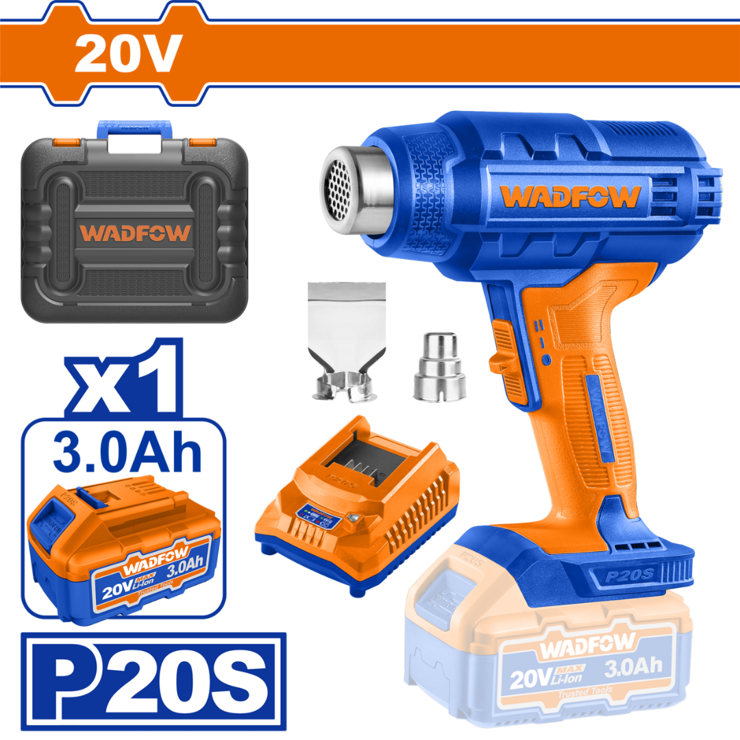 Wadfow Lithium-Ion cordless heat gun kit - WKH1B01