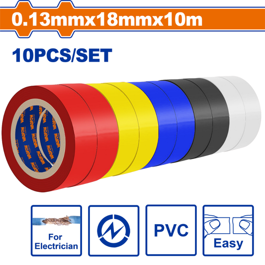 Wadfow PVC insulating tape 10pc colour - WPN1023