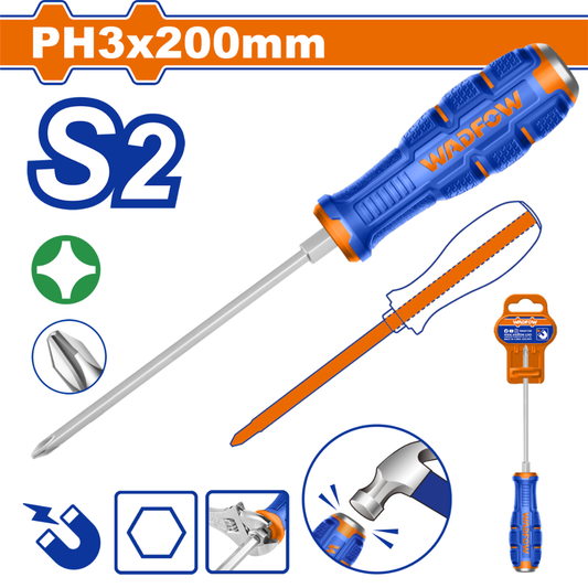 Wadfow Phillips go-through screwdriver - WQJ2238P