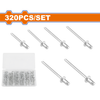 Wadfow 320 Piece Blind rivets set - WREZ511