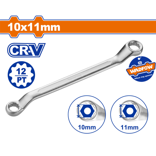 Wadfow Offset ring spanner  10 x 11 mm - WSA3103