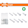 Wadfow 200 Piece tapping screw assortment - WXSAB01