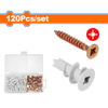 Wadfow 120 Piece chipboard screw and anchors - WXT1B01