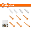 Wadfow 159 Piece Chipboard screw and anchor kit - WXT3B03