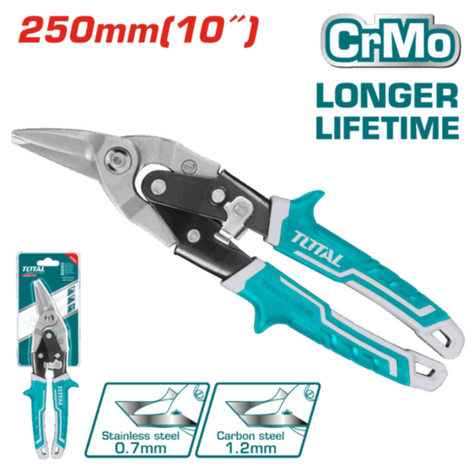 Total Plier Tinsnip Right 250mm HD