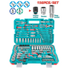 TOTAL Socket Set 156pc  1/4+1/2+3/8 - THKTHP21566