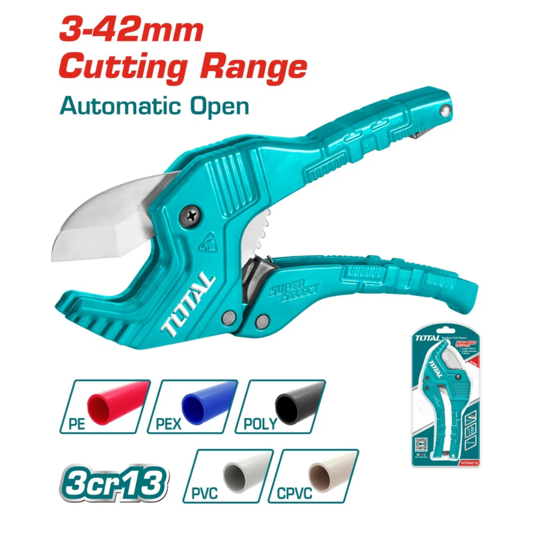 Total Pipe Cutter 3-42MM CUTTING RANGE - THT534216 – Wheelquip Tools