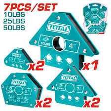 Total Welding Magnet Set 7Pc