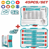 Total Screwdriver Bit Set Precision 45Pc – TACSD30456