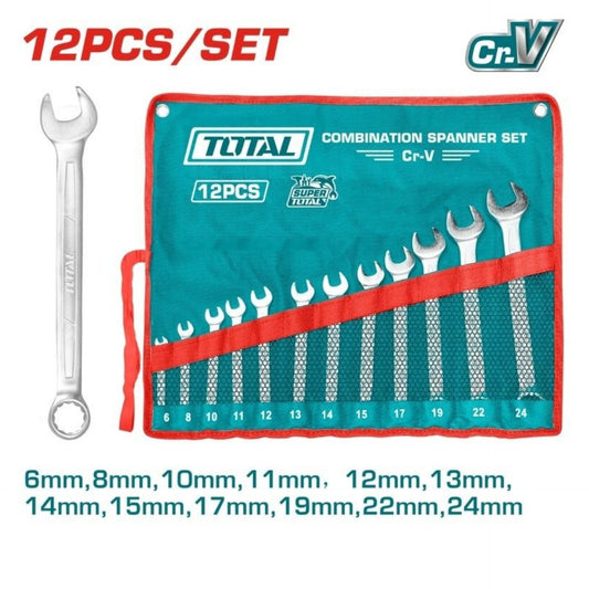 12 PCS COMBINATION SPANNER SET TOTAL