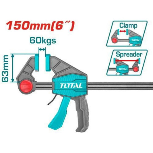 QUICK BAR CLAMP 6" TOTAL