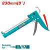 TOTAL 9" HALF BARREL CAULKING GUN 1MM THICKNESS - THT20409