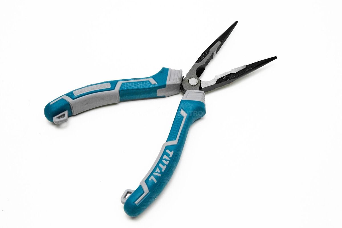 TOTAL LONG NOSE PLIER 200MM/8" HIGH LEVERAGE